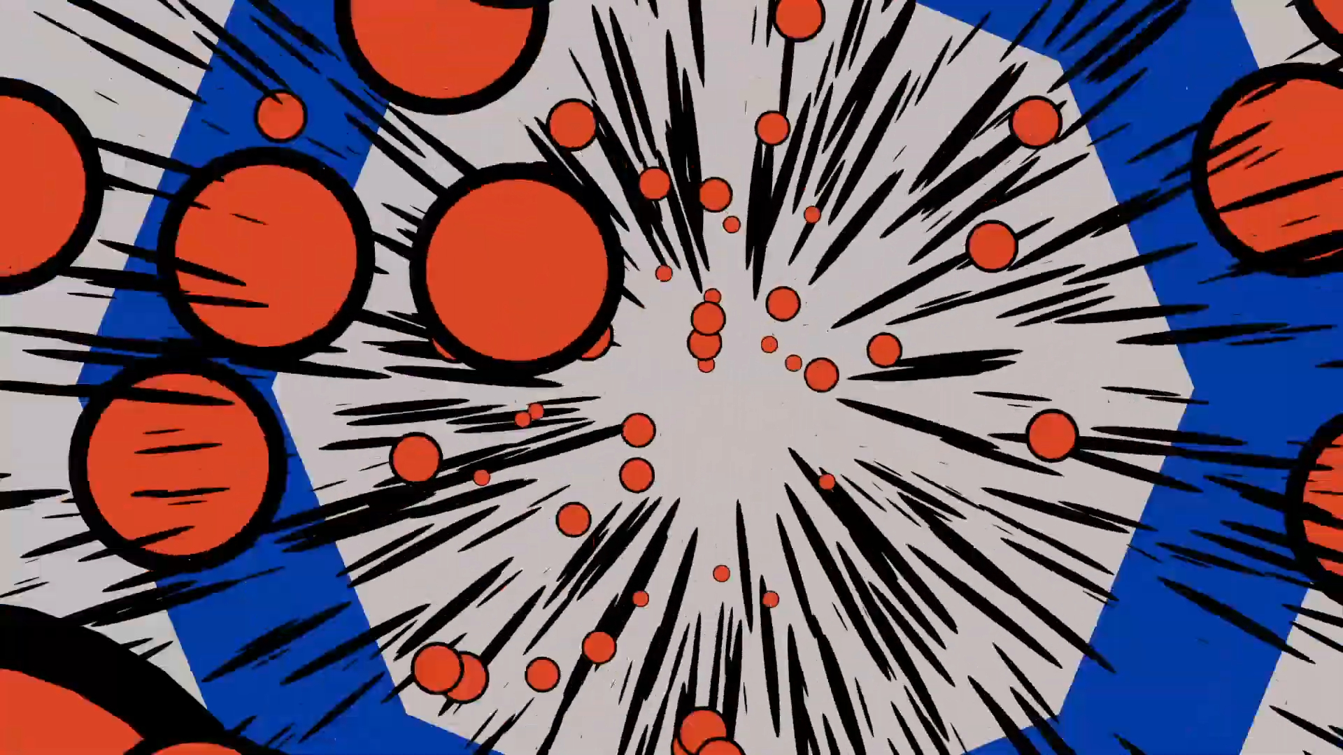 Blender 2D abstract motion graphics